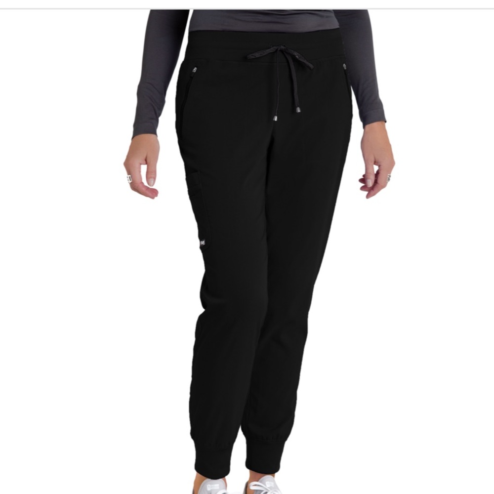 drawstring cargo jogger scrub pants